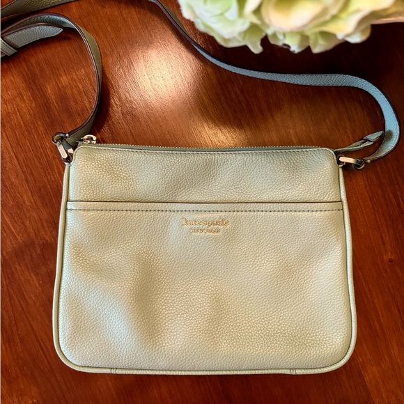 kate spade Bags Kate Spade Run Around Medium Crossbody Laurel Green